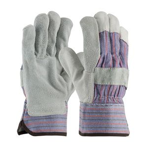 12 Leather Work Gloves (One Size)